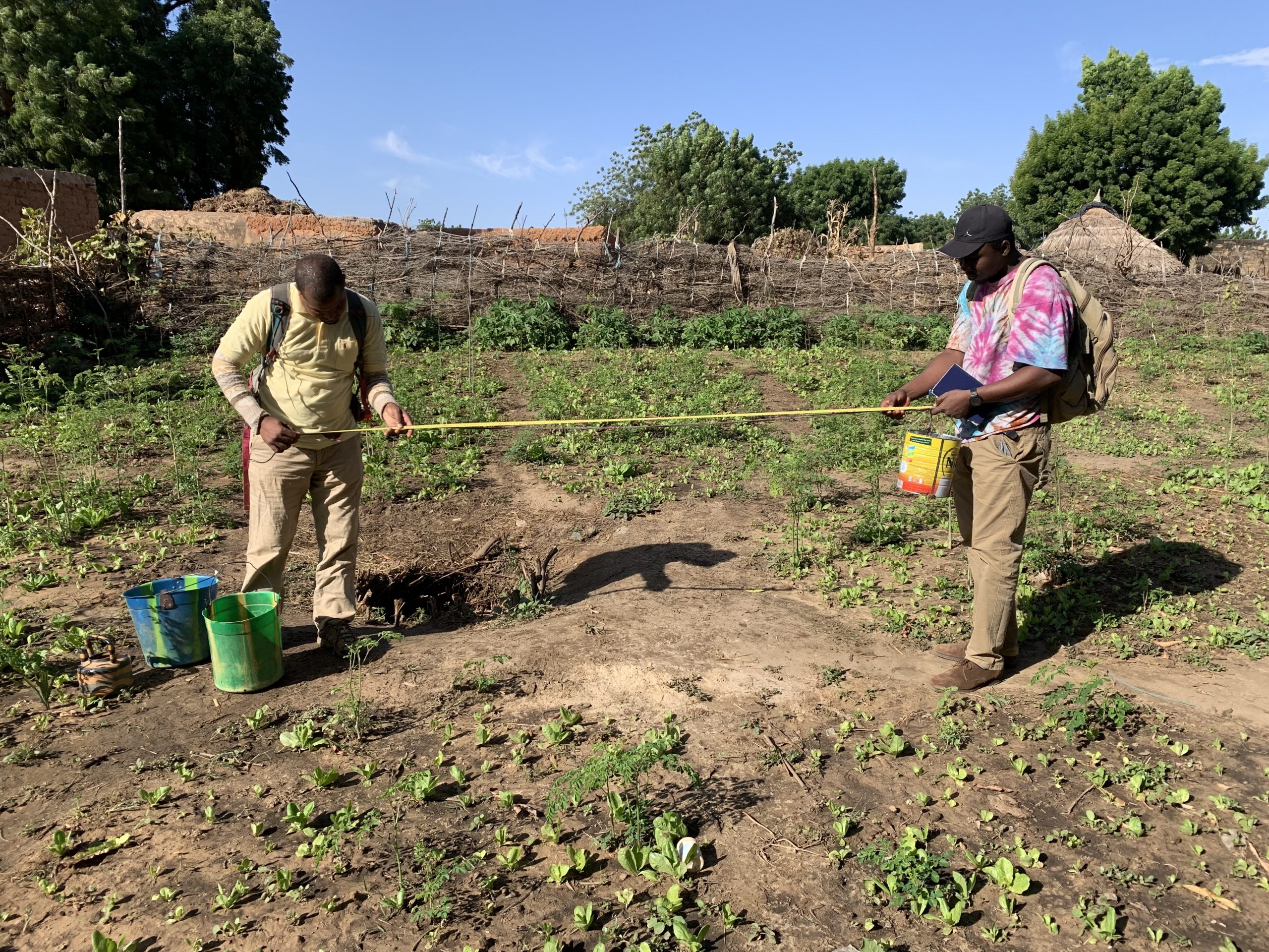 Measuring water depth to design a solar powered irrigation system for rual farmers.
