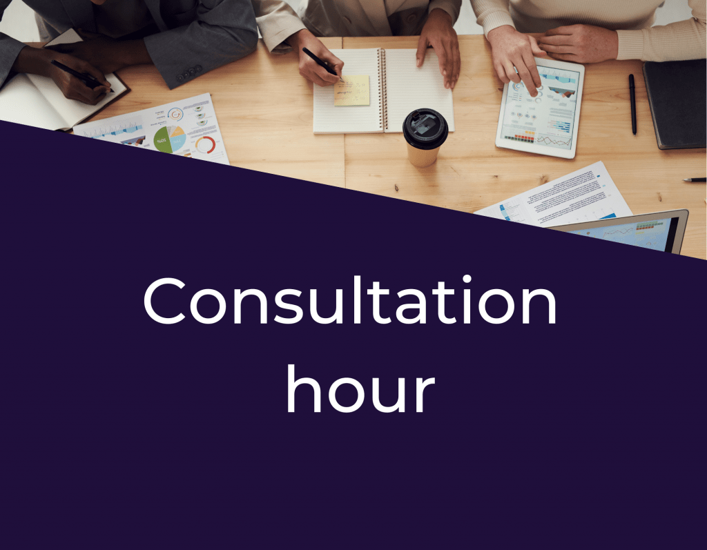 REMINDER: consultation hour today