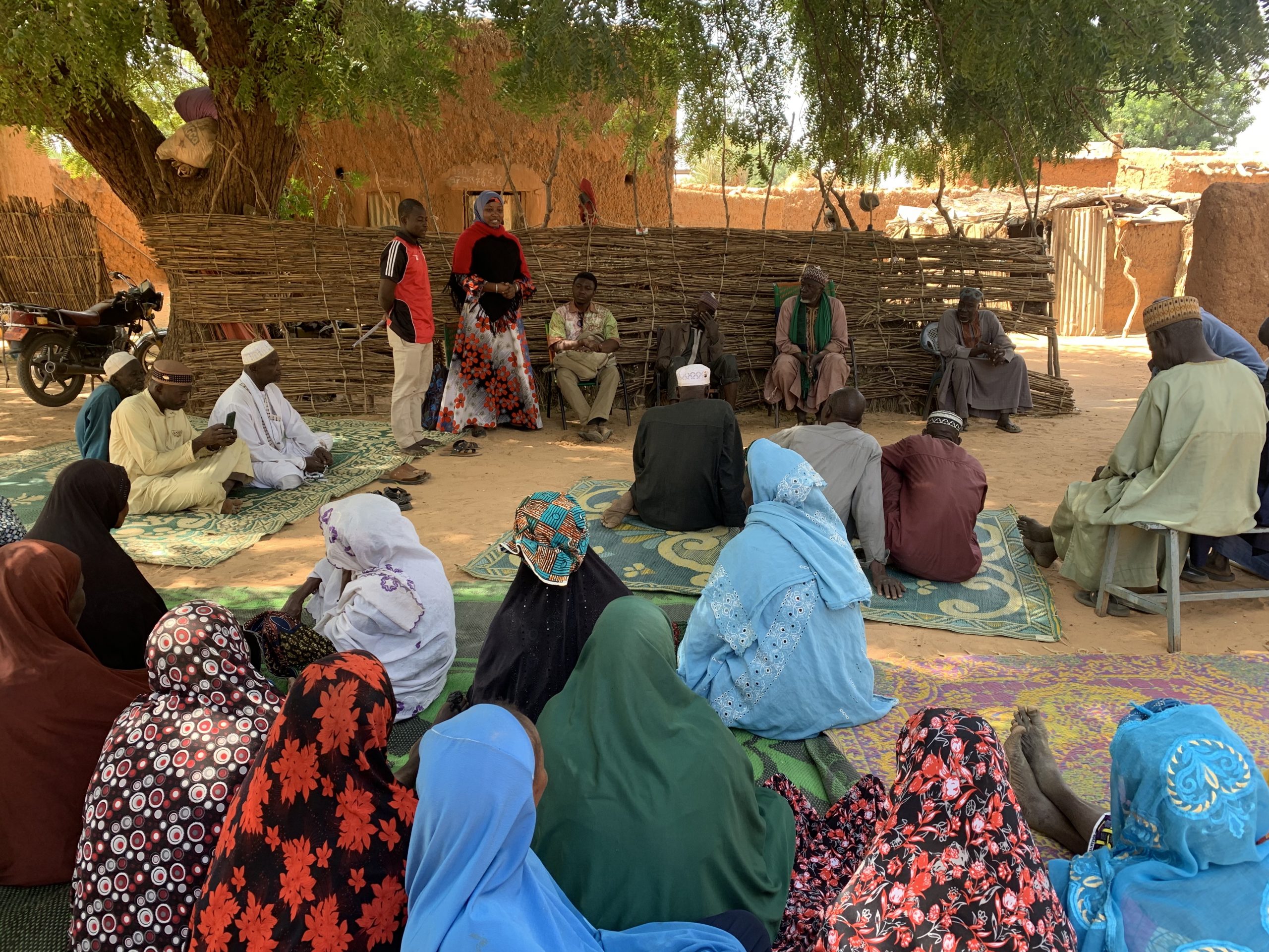 Community engagement on supporting women farmers to enhance their resilece 