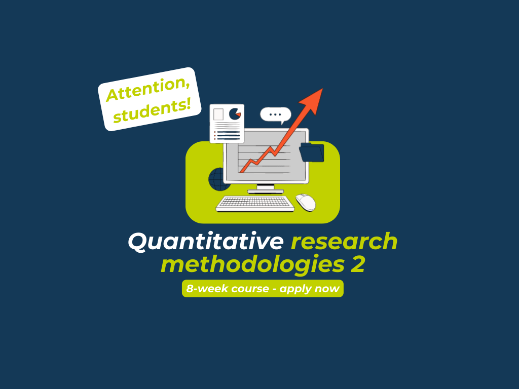 Call for applications: Quantitative research methodologies 2 (October 2023)