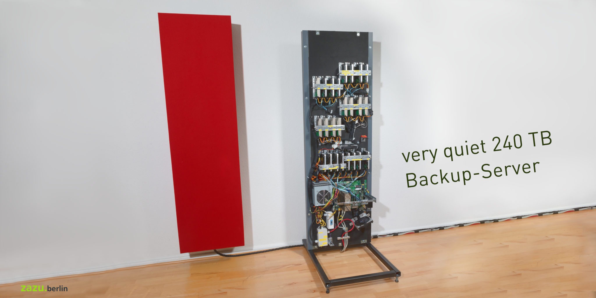 I also build custom made low noise, low energy servers for big amounts of data, here 240Terabyte =  240 Million Mega Bytes