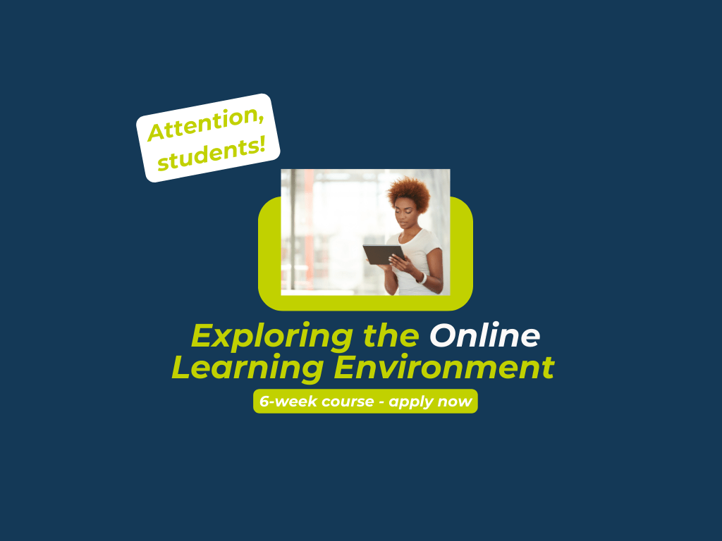 Call for applications: Exploring the Online Learning Environment (November 2023)